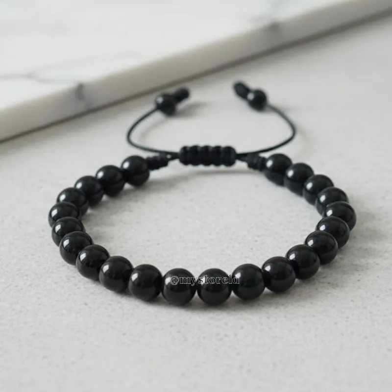 Pulsera de turmalina en hilo
